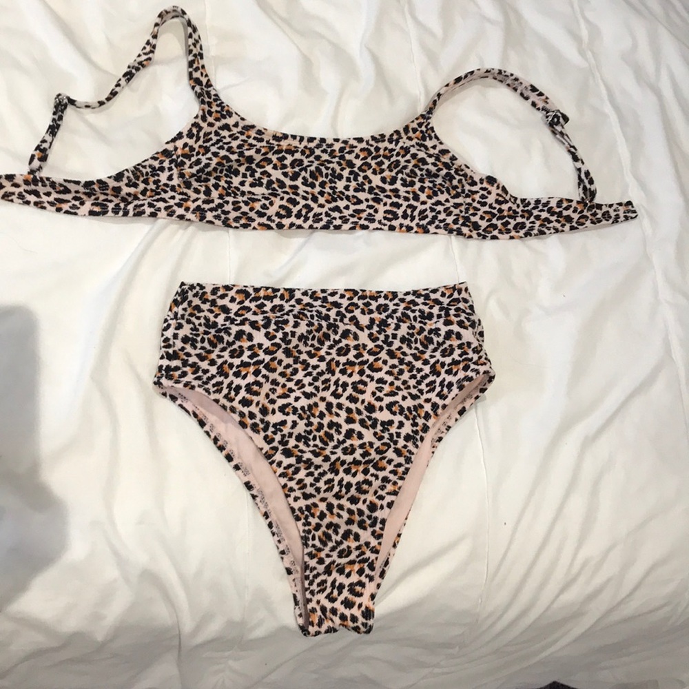 Cheetah high waisted bikini
